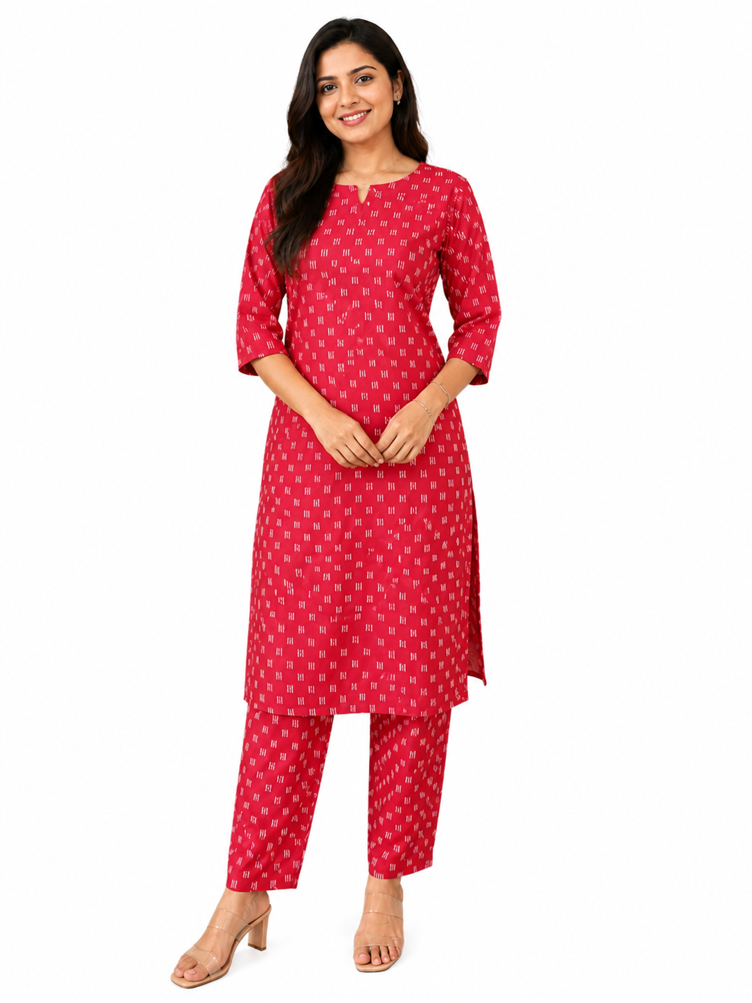 ryan printed kurti set – red | premium rayon fabric ryan printed kurti set – red | premium rayon fabric