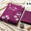 Pure Jaipuri Discharge Print Kurti Pant Set-PURPLE (2)